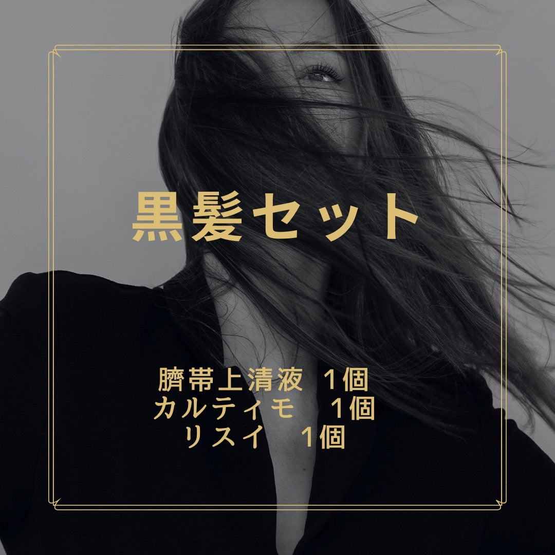 260. 黒髪セット